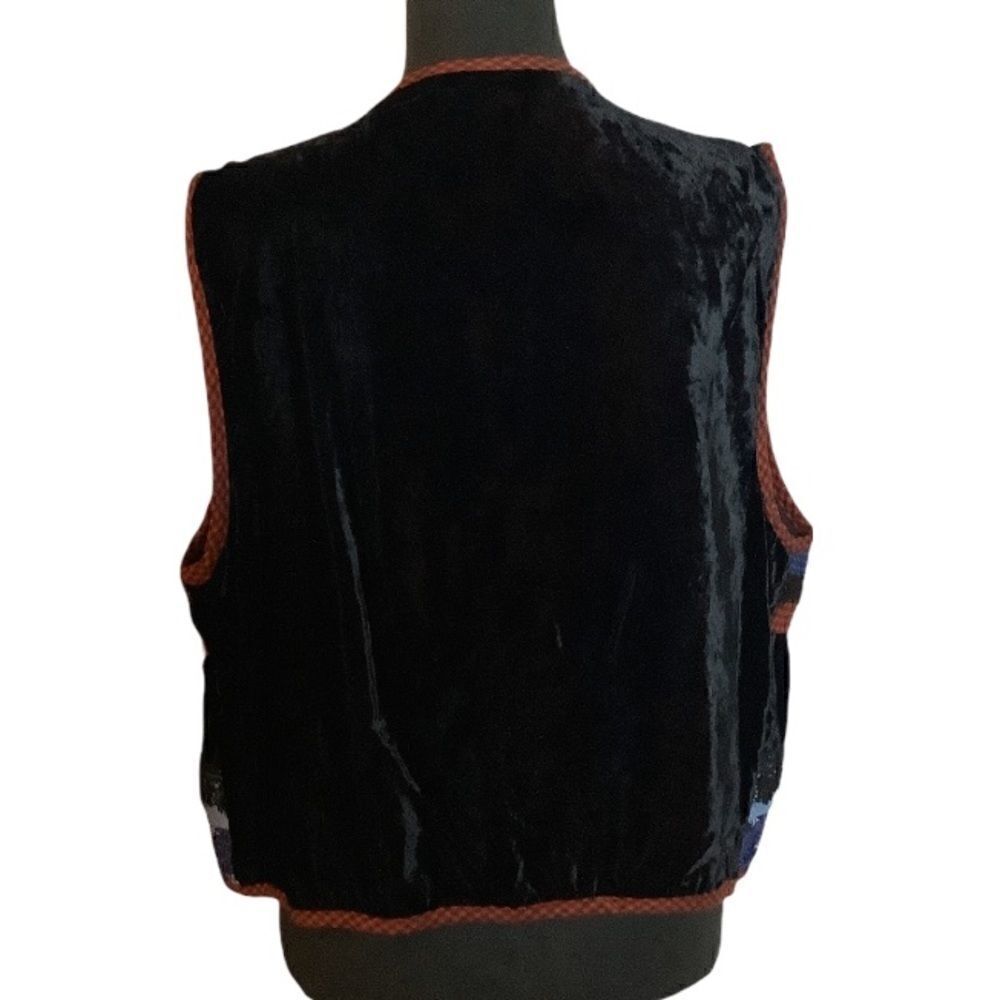 Vintage Coldwater Creek Patchwork Vest - Picture 4 of 9